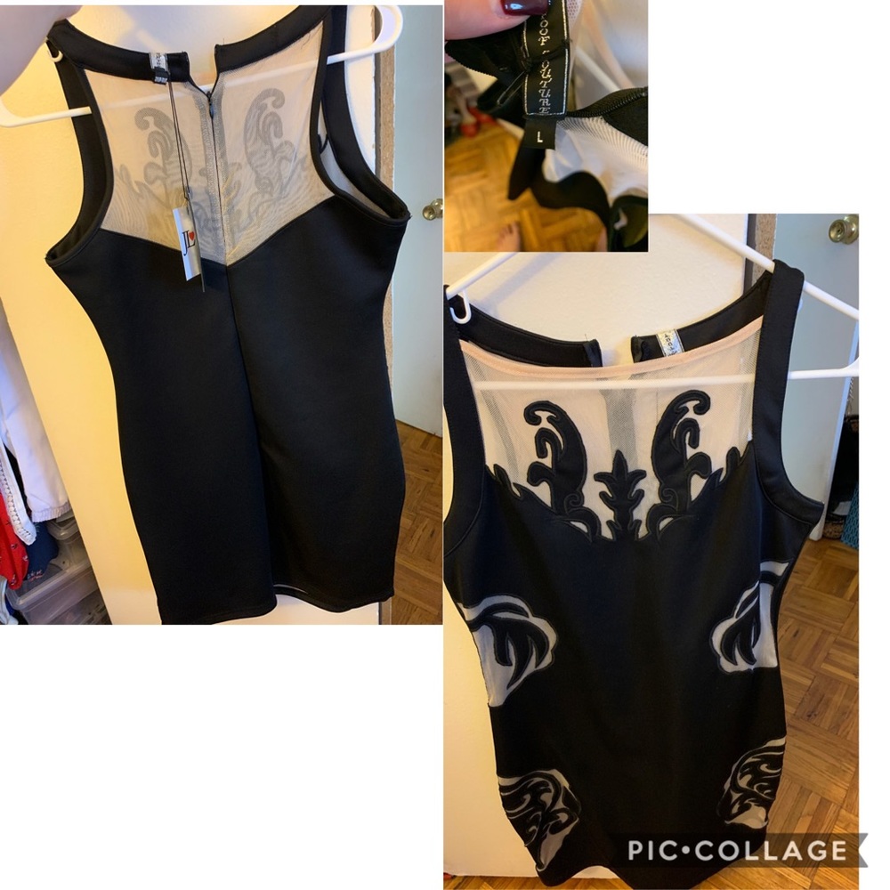 Black And Nude Dress